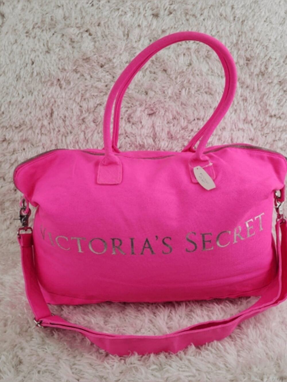 VS pink weekender tote bag